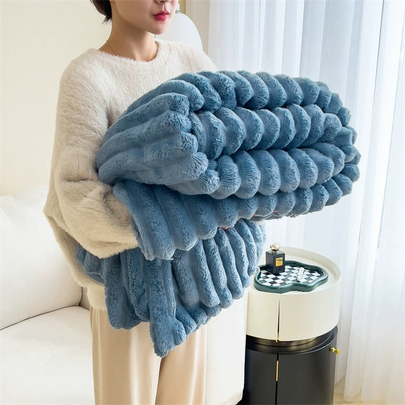 Warm Plush Blanket – Luxury Faux Fur Throw for Cozy Sleep, Sofa & Home Decor