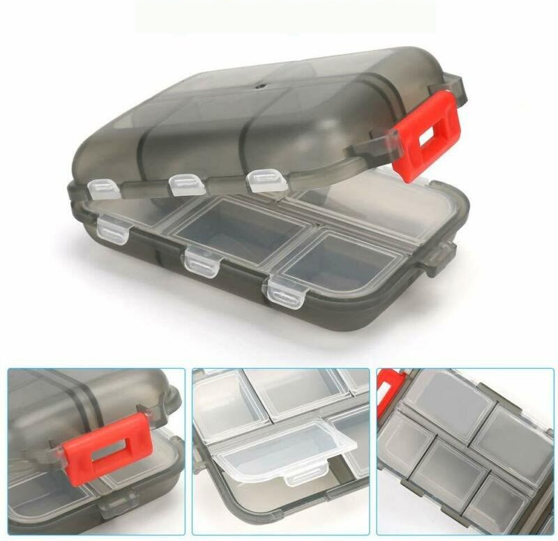 Moisture Proof Pill Organizer – 10 Grid Portable Medicine Box for Travel & Daily Health Use