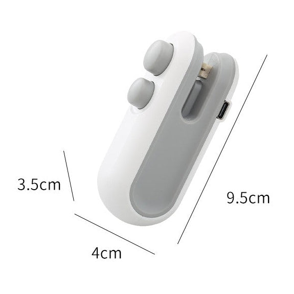 Rechargeable Handheld Heat Sealer – Portable Vacuum Chip Bag Sealer for Food Freshness