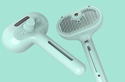 Self Cleaning Pet Grooming Brush with Mist Spray – Dog & Cat Hair Remover Comb