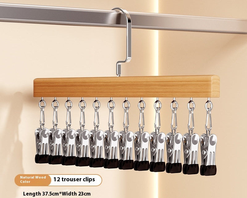 Home Closet Organizer Multi-Hook Storage Rack – Space Saving Clothes Hanger