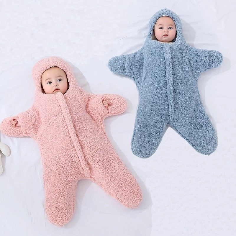 Newborn Baby Swaddle Sleeping Bag – Thickened Winter Warm Blanket Wrap Sack