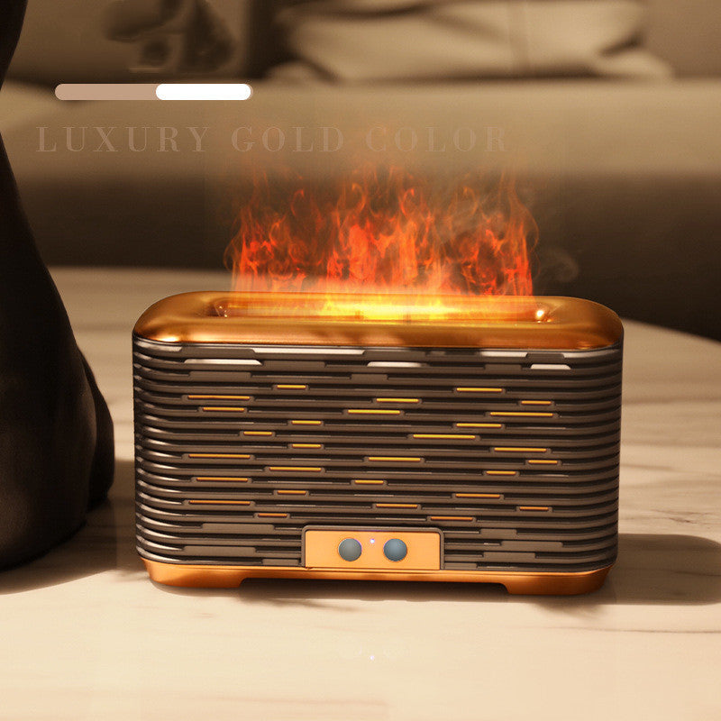 Flame Effect Essential Oil Diffuser – USB Humidifier for Bedroom, Office & Relaxation