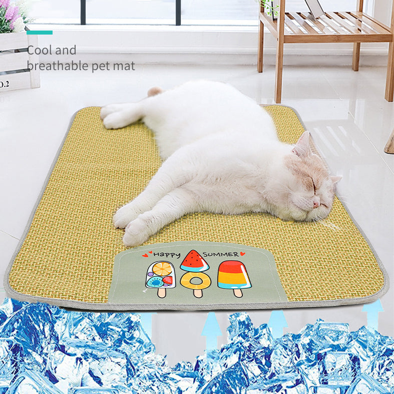 Summer Pet Bed Mat – Cooling Dog Nest & Cat Sleeping Mat for Hot Weather