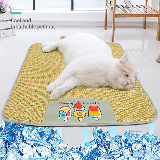 Summer Pet Bed Mat – Cooling Dog Nest & Cat Sleeping Mat for Hot Weather