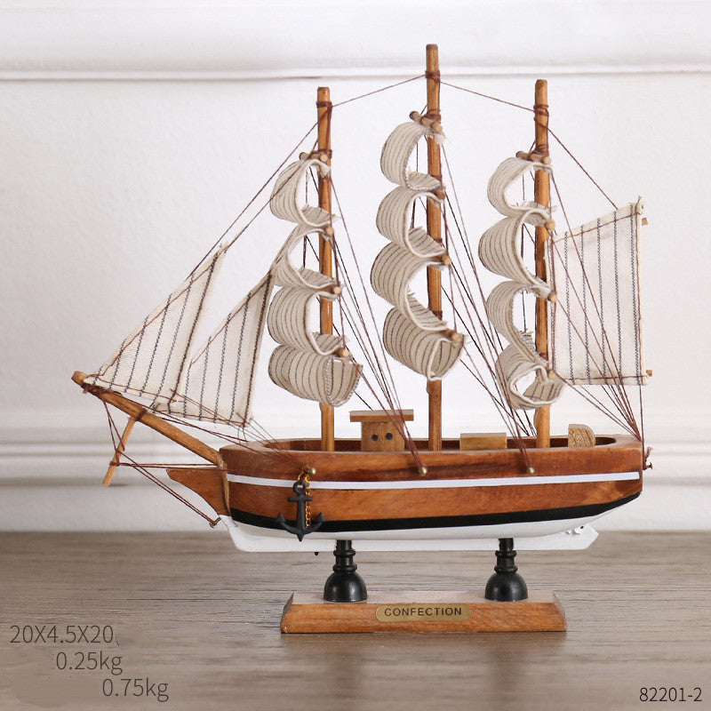 Coastal Sailing Home Decor – Creative Craft Ornament for Modern Interior Design