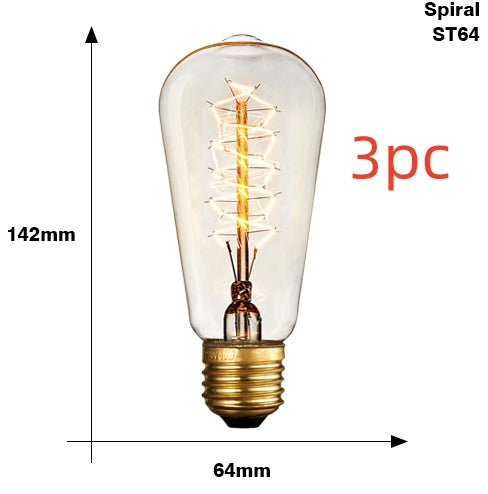 Retro Vintage Edison Bulb E27 – Stylish Filament Lighting for Home Decor