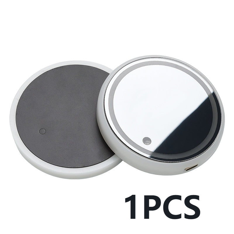 Colorful LED Car Cup Holder Light-Up Coaster – USB & Solar Charging, Non-Slip, Ambient Car Lighting