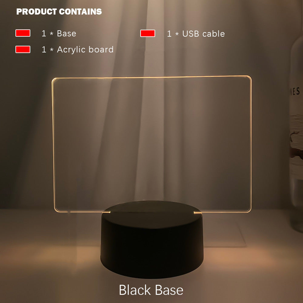 Creative LED Message Night Light – Reusable Writing Display Panel Lamp