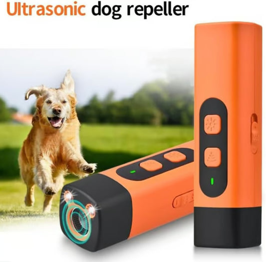 Pet Dog Training Device – Ultrasonic Anti-Bark Repeller with Rechargeable LED Light