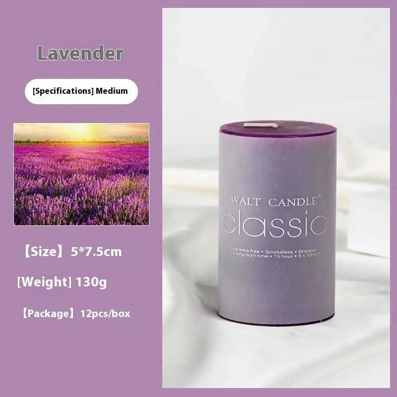 Relaxing Aromatherapy Candle – Cylindrical Color Candle for Home, Gifts & Stress Relief