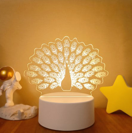 Color Changing 3D LED Lamp – Remote Night Light for Room Setup