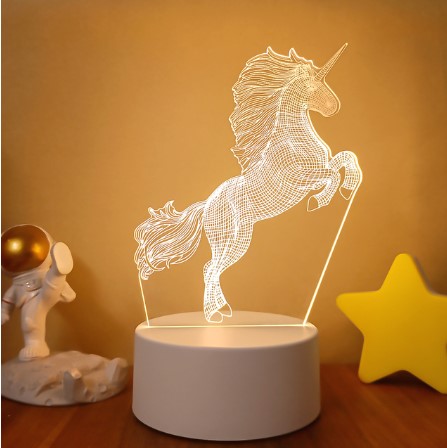 Color Changing 3D LED Lamp – Remote Night Light for Room Setup